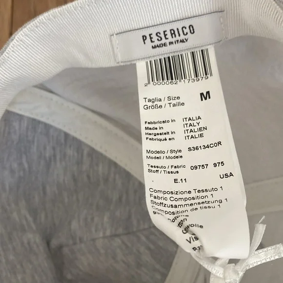 Peserico Heather grey gray hat cap size medium M - Picture 3 of 6